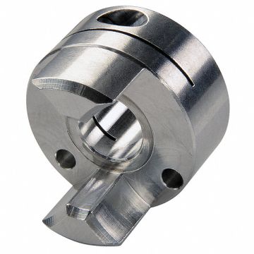 Curved Jaw Coupling Hub 1/4 Aluminum
