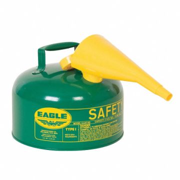 Type I Safety Can 2 gal Green 9-1/2 H