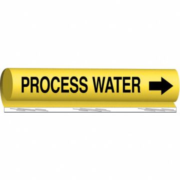 Pipe Marker Process Water 26in H 12in W