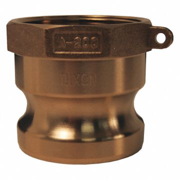 Cam and Groove Adapter 2-1/2 Brass