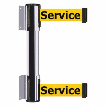 Belt Barrier Out Of Service Chrome