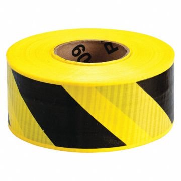 Barricade Tape Yellow/Black 500ft x 3 In