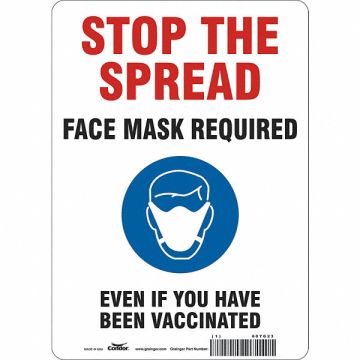 Facemask Reminder Safety Sign