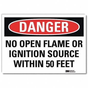 Danger Sign 10inx14in Reflctv Sheeting