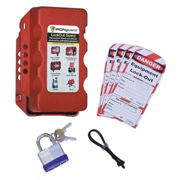 Equipment Lockout System Plastic Red