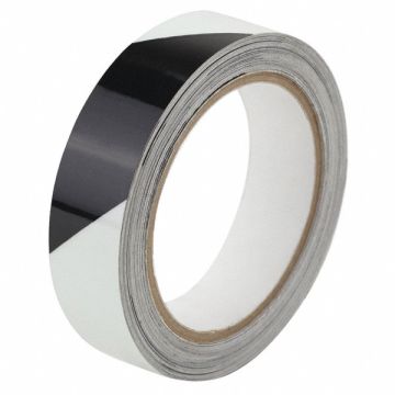 Floor Tape Black/White 1 inx30 ft Roll