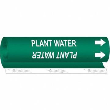 Pipe Marker Plant Water 5 in H 8 in W
