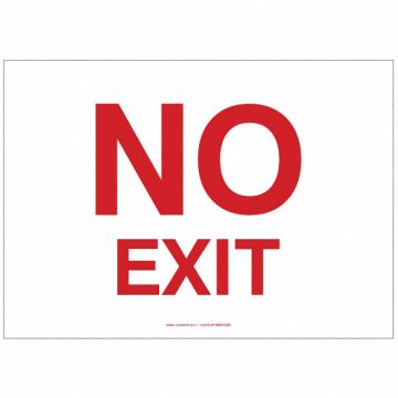 Exit Sign No Exit 5 X7