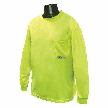 Long Sleeve T-Shirt Unisex L 22 in Grn