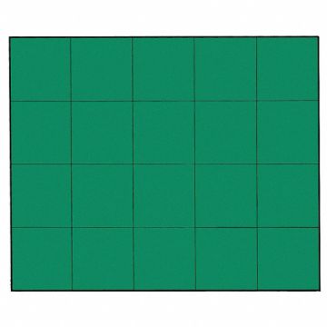 Magnetic Squares 3/4 in W Green PK20