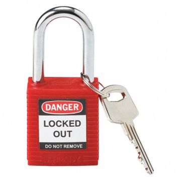 D1949 Lockout Padlock KD Red 1-3/4 H
