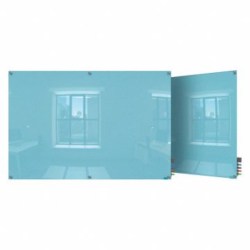 Dry Erase Board Magnetic Glass 96 W