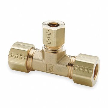 Union Tee Brass Comp 3/8x3/8x1/4In PK10