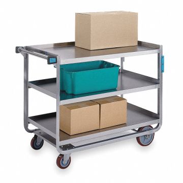 Utility Cart Stainless Steel 2 Shelves