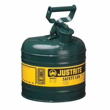 Type I Safety Can 2 gal Green 13-3/4In H