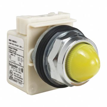 H4515 Pilot Light LED Yellow 120V Domed Lens