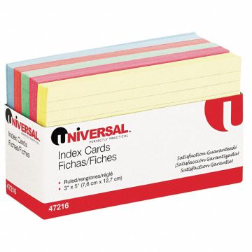 Index Cards Ruled 3 x 5 PK100