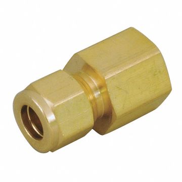 Straight Connector Brass A-LOKxF 1/8In