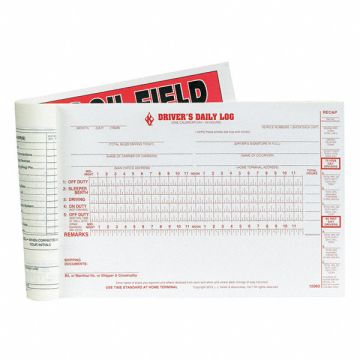 Oil Field Drivers Logbook With Carbon