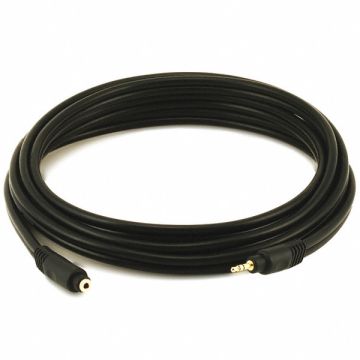 A/V Cable 3.5mm M/F Ext Cble Blk 10ft