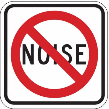 Noise Prohibition Traffic Sign 18 x 18