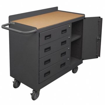 Mobile Cabinet Bench Hardboard 36 W 18 D
