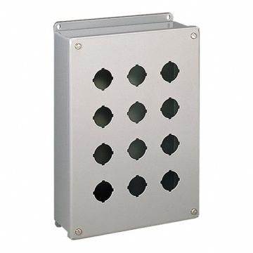 Pushbutton Enclosure 9.50 in H 6 Holes