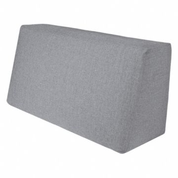 Back Pillow 17 W x 29 H Gray Upholstery