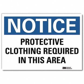 Notice Sign 10 in x 14 in Rflct Sheeting