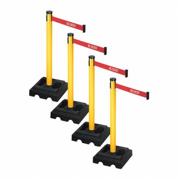 Barrier Systems Post Yellow 10 ft Belt