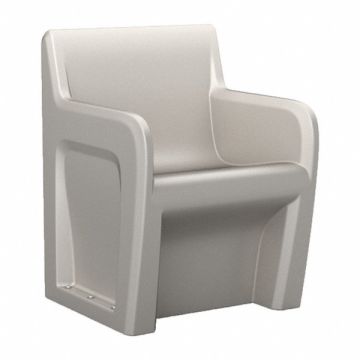 Arm Chair Floor Mount Stone Gray w/Door