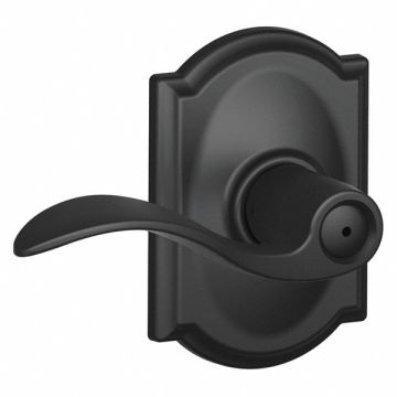 Lever Lockset Black Powder Coat Privacy