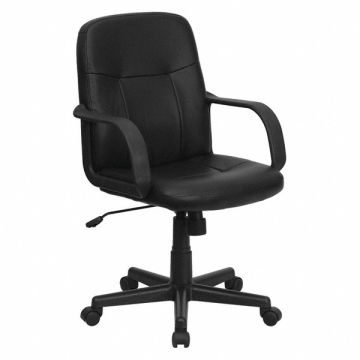 Executive Chair Black Seat Vinyl Back