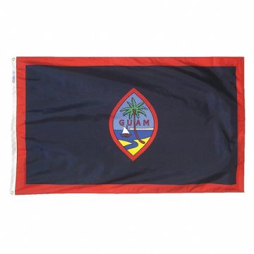 Country Flag Seal of Guam 4 ft H