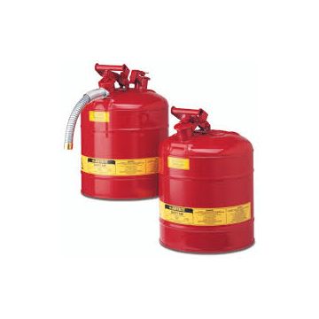 Can, Safety, Metal, w/ 5/8" Hose , Type 2, 1Gal, Red