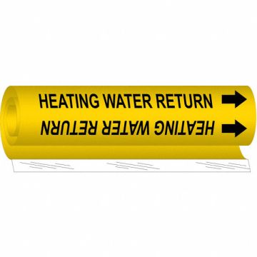 Pipe Mrkr Heating Watr Retrn 9in H 8in W