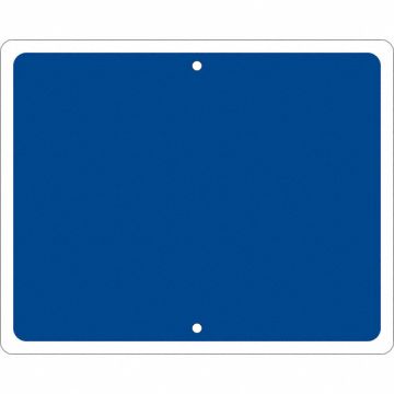 Railroad Sign 12 in x 15 in Blue No Text