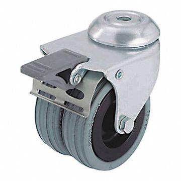 Low-Profile Easy-Turn Bolt-Hole Caster
