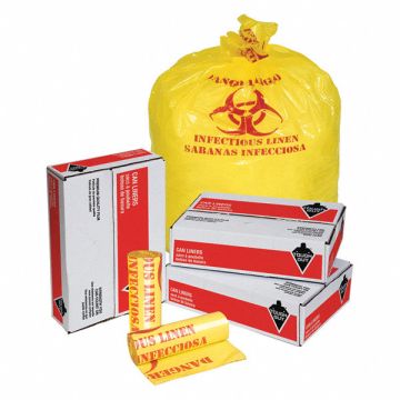 Biohazard Bags 45 gal. Yellow PK100