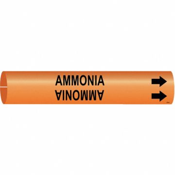 Pipe Marker Ammonia 2 in H 2 in W