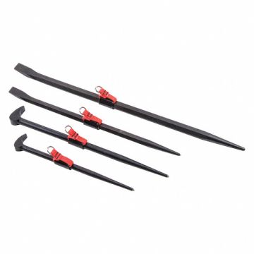 Pry Bar Set 12in. to 24in. L 4-Piece