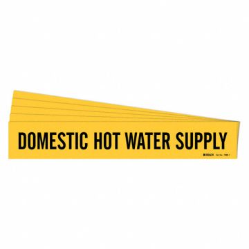 Pipe Marker Domestic Hot Water Sup. PK5