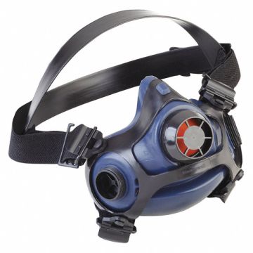 Half Mask Respirator Silicone Blk Blue