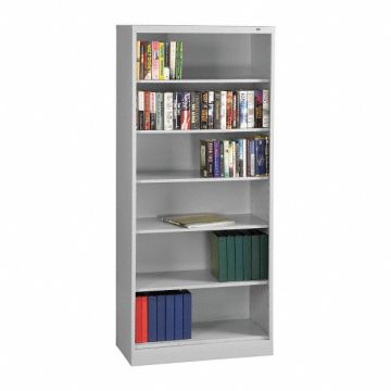 Bookcase Width 36 In 6 Shelf Grey