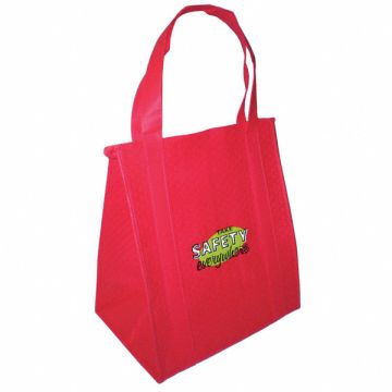 Insulated Tote Bag Red 13 x 15 in