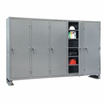 Storage Cabinet 78 x74 x24 Gray 15Shlv