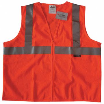 Safety Vest Orange/Red M Zipper