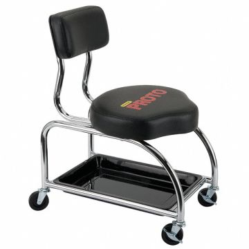Tool Trolley Stool With Backrest 300 lb.