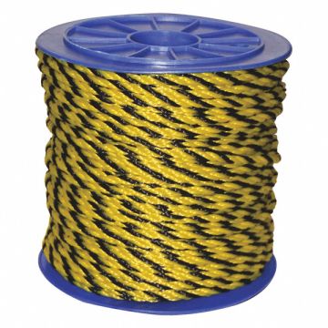 Rope 600ft Blk/Yllw 1220lb. Polyprpylne