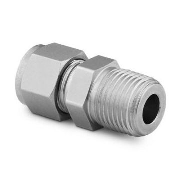 Connector, Male 1/4Intube X 3/8 MNPT SST